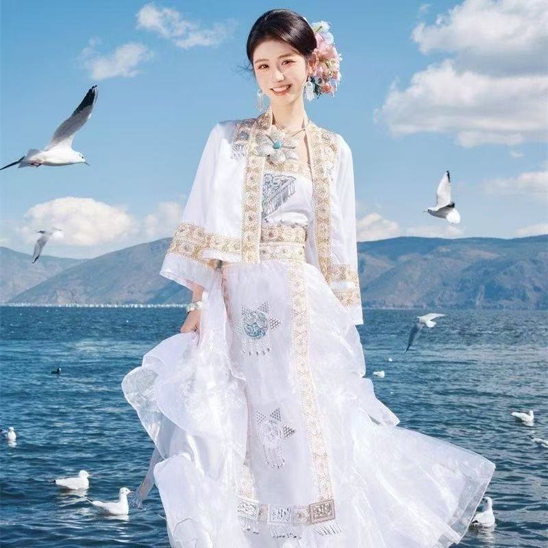 Wedding Qw - 2026 Bahar Hmong Kostümü Kadın Geleneksel