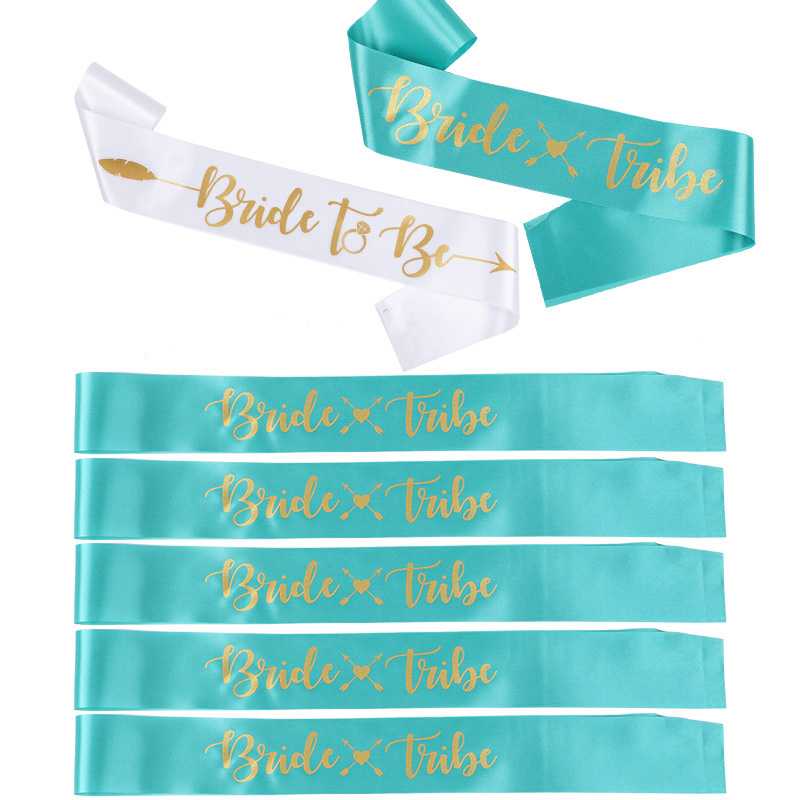 Bride Tribe Sash - 1 takım gelin gelin kabile kanat
