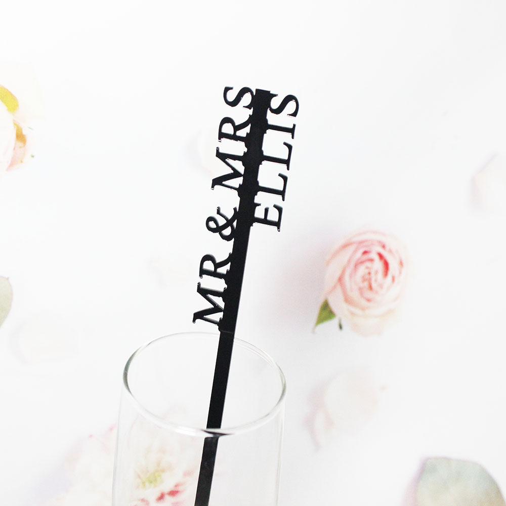 Wedding Souvenir - Kişiye Özel İçecek Karıştırıcıları Düğün İçecek