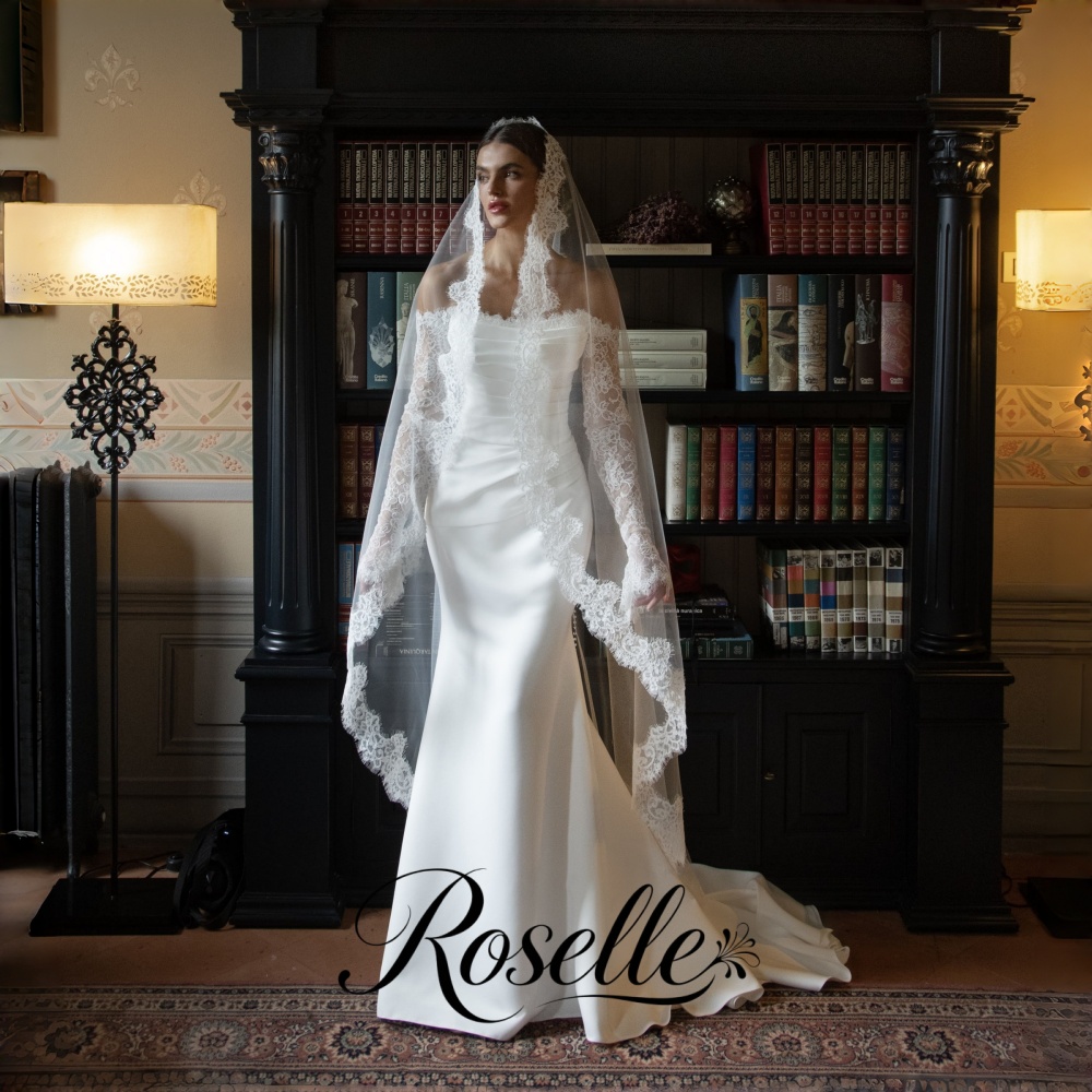 Wedding Qw - ROSELLE Lacd Denizkızı Zarif Gelinlik Açık