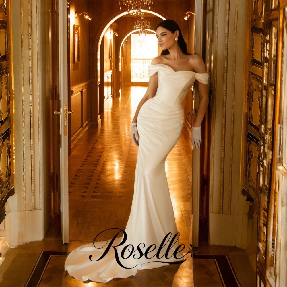 Wedding Qw - ROSELLE Deniz Kızı Basit Zarif Gelinlik