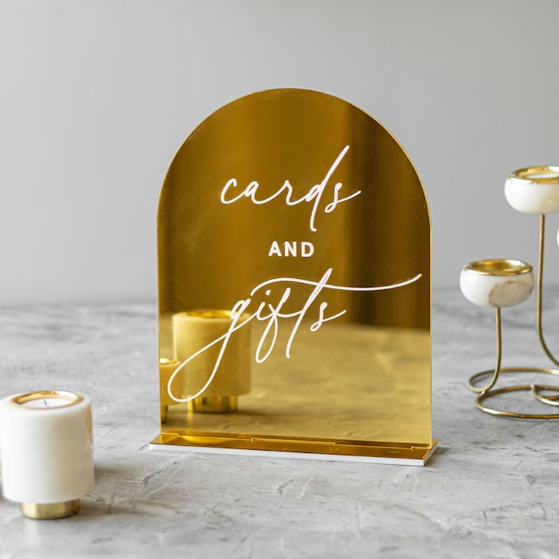 Table Number Gold - 4 düğün işareti, sevgi dolu hafıza