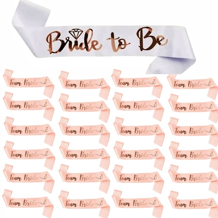 25 adet/set gül altın rengi ku - Bride Tribe Sash incelemesi ve fiyatı
