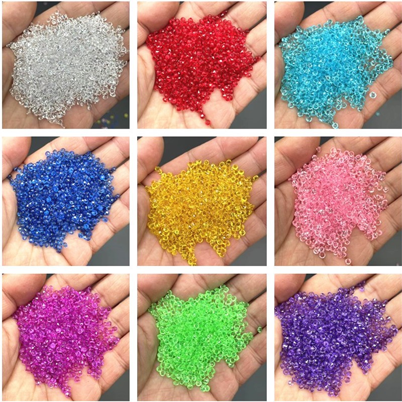 3000 adet Mini Kristal Sahte E - Wedding Decoration Supply incelemesi ve fiyatı