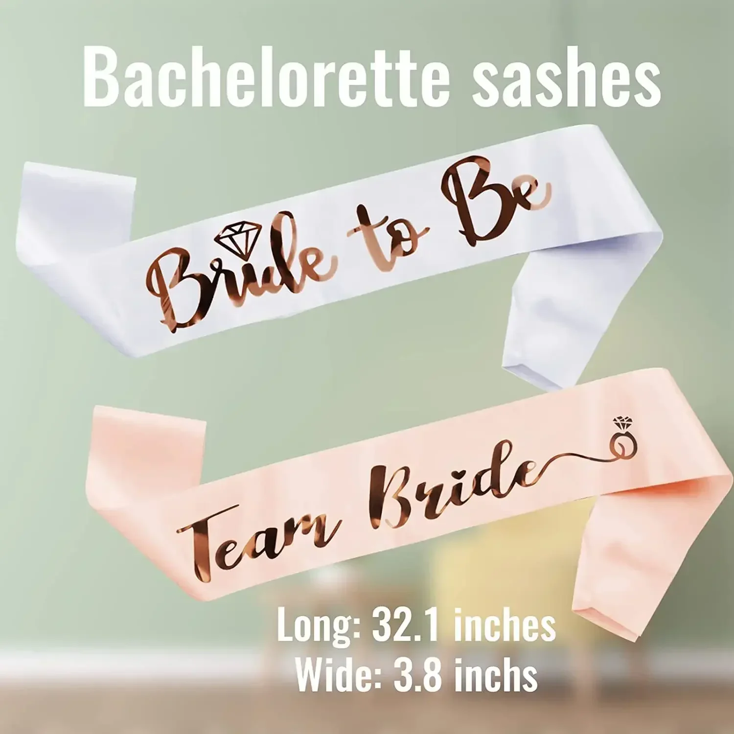 1 takım gül altın takım gelin  - Bride Tribe Sash incelemesi ve fiyatı