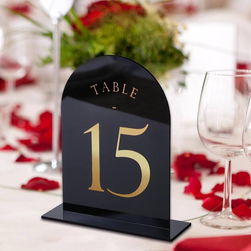 Kemerli akrilik masa numaralar - Table Number Gold incelemesi ve fiyatı