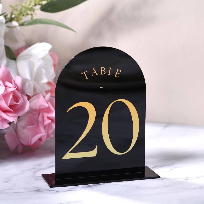 Kemerli akrilik masa numaralar - Table Number Gold incelemesi ve fiyatı