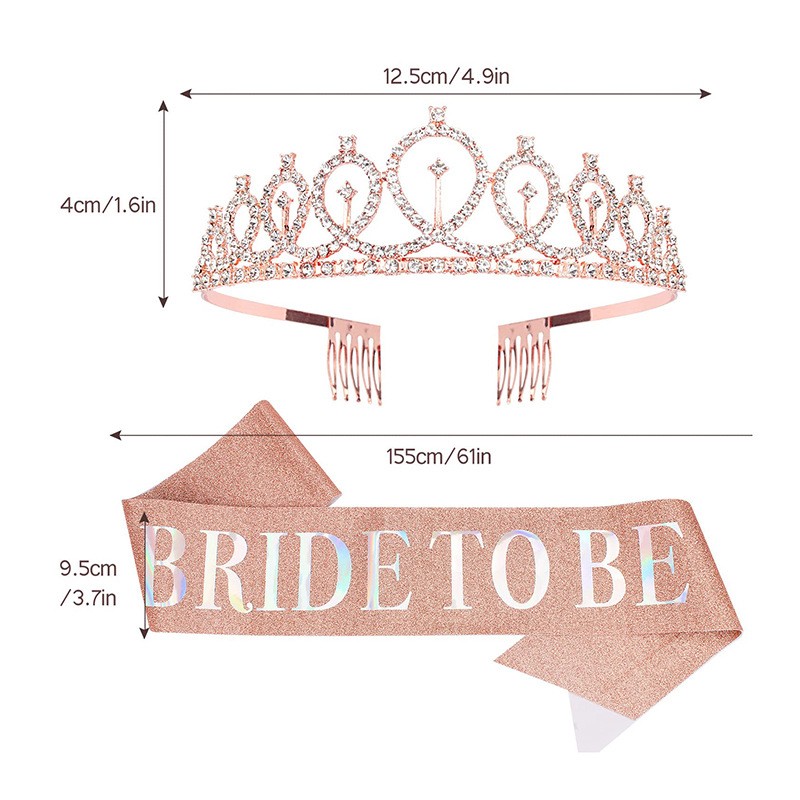 1 takım Gül Altın Gelin Saten  - Bride Tribe Sash incelemesi ve fiyatı