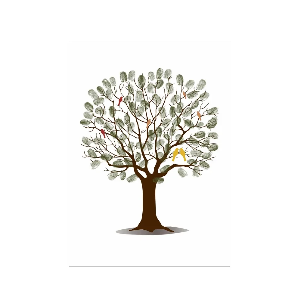 Düğün Parmak İzi Ağacı Kanvas  - Wedding Souvenir incelemesi ve fiyatı