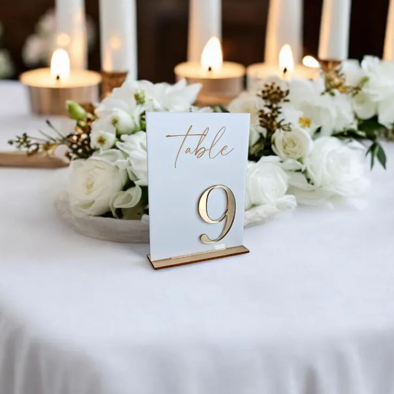 Düğün Töreni ve Resepsiyonu iç - Table Number Gold incelemesi ve fiyatı